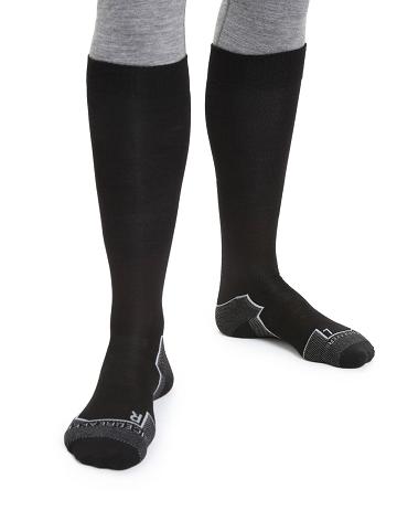 Icebreaker Merino Ski+ Ultralight Over the Calf Miesten Sukat Mustat | FI 1018SGLO